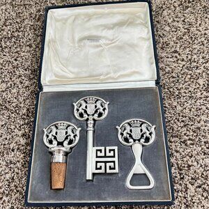 Vintage Brinckmann & Lange Silver Plated Bremen Bar Tools Set ( 1950's )